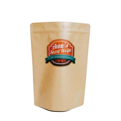 China Packmate OEM customized ziplock colorful printing standup kraft paper pouches for food