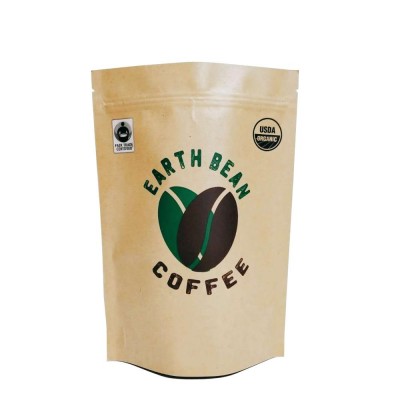 Wholesale Custom Zip Lock Bag Kraft Paper Bags For Coffee