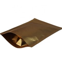 Stand up gold matte zip lock bags Custom Printing Stand Up gold Aluminium Foil Bags For Food Packaging