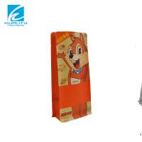 Eco-friendly custom print kraft paper square bottom nuts bags