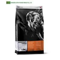 Laminated custom logo pet food dry cat dog food bag with zipper