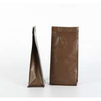 Oker brand aluminum foil packaging bags matt material flat bottom zipper coffee bags with valve